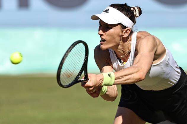 Andrea Petkovic, GER, during second round at 2022 bett1 Open in Berlin, 15 06 2022; -