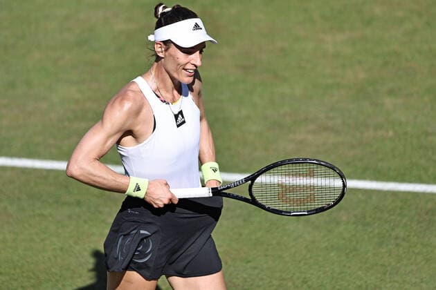 Andrea Petkovic, GER, during second round at 2022 bett1 Open in Berlin, 15 06 2022; -