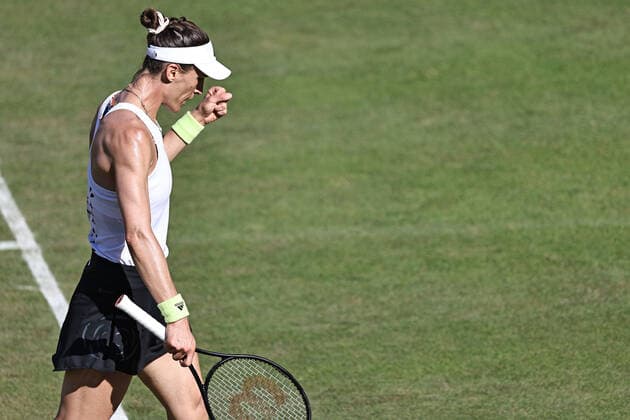 Andrea Petkovic, GER, during second round at 2022 bett1 Open in Berlin, 15 06 2022; -