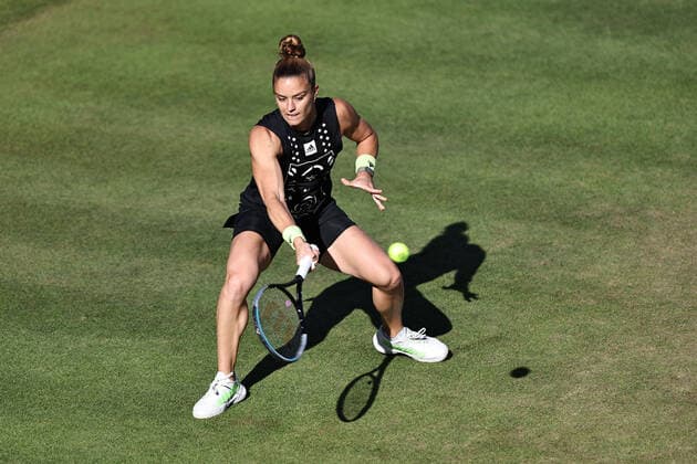 Maria Sakkari, GRE, during second round at 2022 bett1 Open in Berlin, 15 06 2022; -