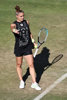 Maria Sakkari, GRE, during second round at 2022 bett1 Open in Berlin, 15 06 2022; -