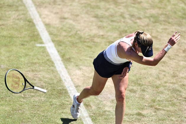 Yekaterina Alexandrova, RUS, during second round at 2022 bett1 Open in Berlin, 15 06 2022; -