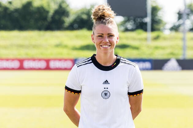 Frauen Nationalmannschaft Media Day; 16.06.2022 Linda Dallmann Frauen Nationalmannschaft Media Day, Herzogenaurach, Adi-Dassler Stadion Copyright: xBEAUTIFULxSPORTS Wunderlx