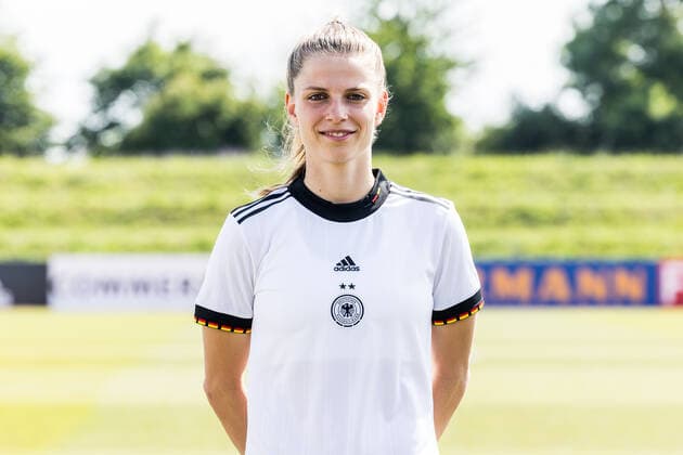 Frauen Nationalmannschaft Media Day; 16.06.2022 Tabea Wassmuth Frauen Nationalmannschaft Media Day, Herzogenaurach, Adi-Dassler Stadion Copyright: xBEAUTIFULxSPORTS Wunderlx
