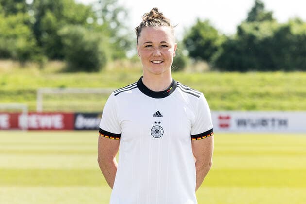Frauen Nationalmannschaft Media Day; 16.06.2022 Marina Hegering Frauen Nationalmannschaft Media Day, Herzogenaurach, Adi-Dassler Stadion Copyright: xBEAUTIFULxSPORTS Wunderlx