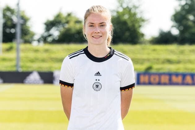Frauen Nationalmannschaft Media Day; 16.06.2022 Sjoeke Nuesken Frauen Nationalmannschaft Media Day, Herzogenaurach, Adi-Dassler Stadion Copyright: xBEAUTIFULxSPORTS Wunderlx