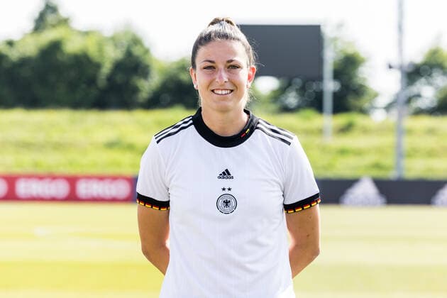Frauen Nationalmannschaft Media Day; 16.06.2022 Chantal Hagel Frauen Nationalmannschaft Media Day, Herzogenaurach, Adi-Dassler Stadion Copyright: xBEAUTIFULxSPORTS Wunderlx