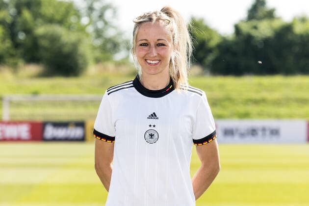 Frauen Nationalmannschaft Media Day; 16.06.2022 Kathrin Hendrich Frauen Nationalmannschaft Media Day, Herzogenaurach, Adi-Dassler Stadion Copyright: xBEAUTIFULxSPORTS Wunderlx