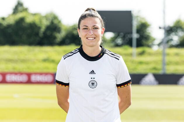 Frauen Nationalmannschaft Media Day; 16.06.2022 Chantal Hagel Frauen Nationalmannschaft Media Day, Herzogenaurach, Adi-Dassler Stadion Copyright: xBEAUTIFULxSPORTS Wunderlx