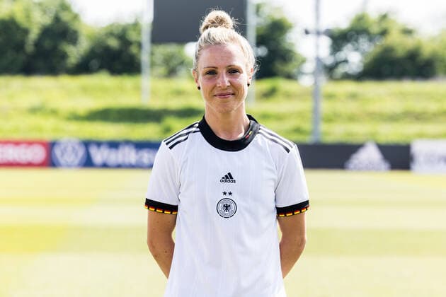 Frauen Nationalmannschaft Media Day; 16.06.2022 Svenja Huth Frauen Nationalmannschaft Media Day, Herzogenaurach, Adi-Dassler Stadion Copyright: xBEAUTIFULxSPORTS Wunderlx