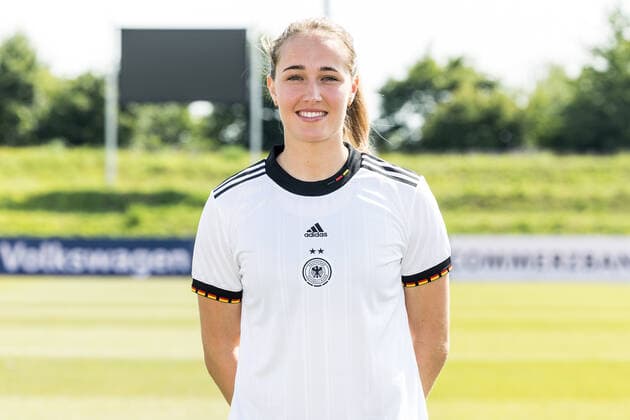 Frauen Nationalmannschaft Media Day; 16.06.2022 Sydney Lohmann Frauen Nationalmannschaft Media Day, Herzogenaurach, Adi-Dassler Stadion Copyright: xBEAUTIFULxSPORTS Wunderlx