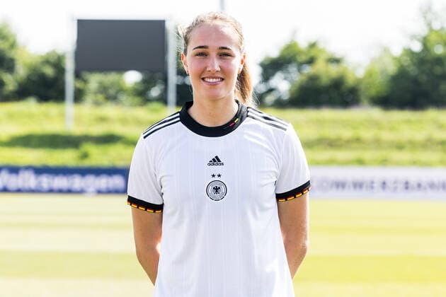 Frauen Nationalmannschaft Media Day; 16.06.2022 Sydney Lohmann Frauen Nationalmannschaft Media Day, Herzogenaurach, Adi-Dassler Stadion Copyright: xBEAUTIFULxSPORTS Wunderlx