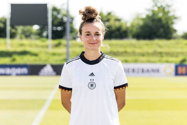 Frauen Nationalmannschaft Media Day; 16.06.2022 Lina Magull Frauen Nationalmannschaft Media Day, Herzogenaurach, Adi-Dassler Stadion Copyright: xBEAUTIFULxSPORTS Wunderlx