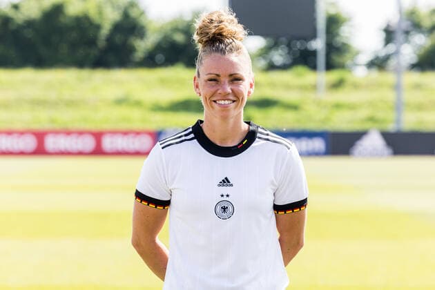 Frauen Nationalmannschaft Media Day; 16.06.2022 Linda Dallmann Frauen Nationalmannschaft Media Day, Herzogenaurach, Adi-Dassler Stadion Copyright: xBEAUTIFULxSPORTS Wunderlx