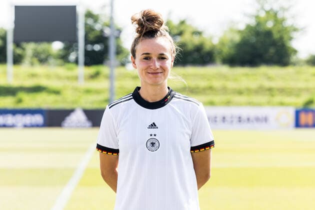 Frauen Nationalmannschaft Media Day; 16.06.2022 Lina Magull Frauen Nationalmannschaft Media Day, Herzogenaurach, Adi-Dassler Stadion Copyright: xBEAUTIFULxSPORTS Wunderlx
