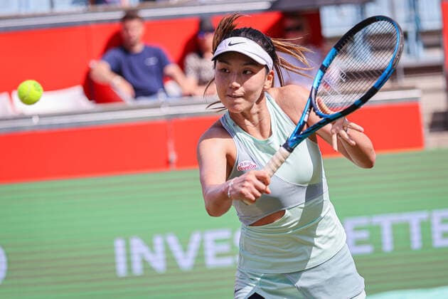 Xinyu WANG CHN, bett1open WTA, Tennis Damen 500, Berlin, LTTC Rot-Weiß , 16.06.2022, Copyright: xClaudioxGärtnerx