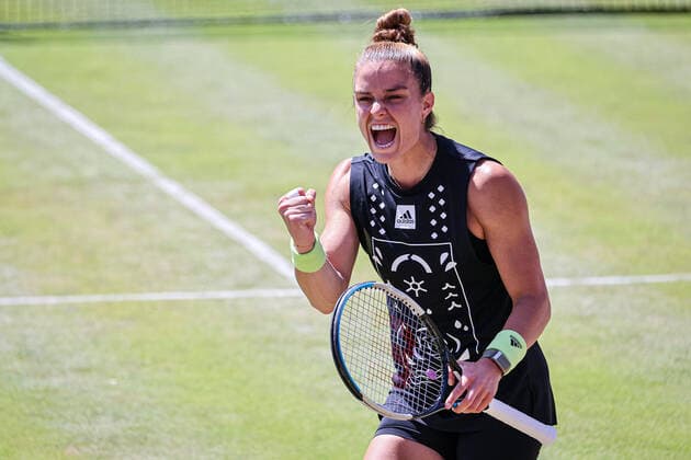 Maria SAKKARI GRE - jubelt, bett1open WTA, Tennis Damen 500, Berlin, LTTC Rot-Weiß , 17.06.2022, Copyright: xClaudioxGärtnerx