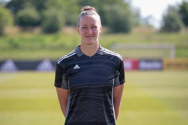 16.06.2022, Mediaday beim DFB-Team der Frauen, Deutschland, Herzogenaurach, Adi-Dassler-Sportplatz, Im Bild: Torhueterin Almuth Schult DFL REGULATIONS PROHIBIT ANY USE OF PHOTOGRAPHS AS IMAGE SEQUENCES AND OR QUASI-VIDEO. Copyright: HMBxMedia xJulienxBecker