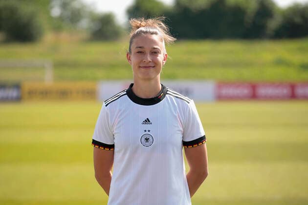 16.06.2022, Mediaday beim DFB-Team der Frauen, Deutschland, Herzogenaurach, Adi-Dassler-Sportplatz, Im Bild: Felicitas Rauch DFL REGULATIONS PROHIBIT ANY USE OF PHOTOGRAPHS AS IMAGE SEQUENCES AND OR QUASI-VIDEO. Copyright: HMBxMedia xJulienxBecker
