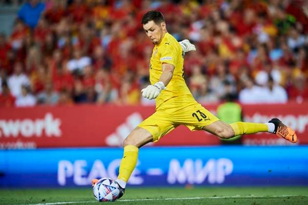 Spain v Czech Republic: UEFA Nations League - League Path Group 2 Ales Mandous (SK Slavia Praga) of Czech Republic does passed during the UEFA Nations League League A Group 2 match between Spain and Czech Republic at La Rosaleda Stadium on June 12, 2022 in Malaga, Spain. Malaga Spain  Copyright: xJosexBretonx originalFilename:breton-spainvcz220612_nprRU.jpg
