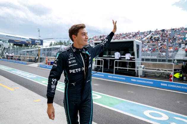 63 George Russell (GBR, Mercedes-AMG Petronas F1 Team), F1 Grand Prix of Canada at Circuit Gilles-Villeneuve on June 17, 2022 in Montreal, Canada. (Photo by HOCH ZWEI) Montreal Canada