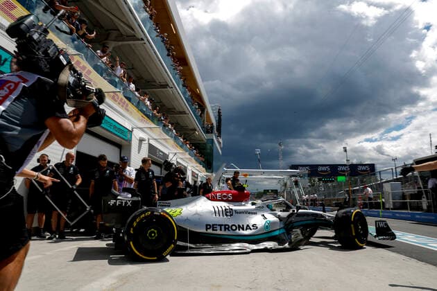 44 Lewis Hamilton (GBR, Mercedes-AMG Petronas F1 Team), F1 Grand Prix of Canada at Circuit Gilles-Villeneuve on June 17, 2022 in Montreal, Canada. (Photo by HOCH ZWEI) Montreal Canada