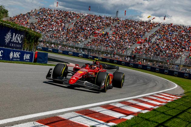 55 Carlos Sainz (ESP, Scuderia Ferrari), F1 Grand Prix of Canada at Circuit Gilles-Villeneuve on June 17, 2022 in Montreal, Canada. (Photo by HOCH ZWEI) Montreal Canada