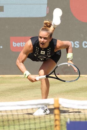 DEU, Tennis, Bett1-Open, 18.06.2022, Rot-Weiss Tennisanlage, Berlin, DEU, Tennis, Bett1-Open, im Bild Damen Einzel: 2 Maria SAKKARI GRE Foto: Juergen Engler nordphoto GmbH