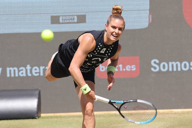 DEU, Tennis, Bett1-Open, 18.06.2022, Rot-Weiss Tennisanlage, Berlin, DEU, Tennis, Bett1-Open, im Bild Damen Einzel: 2 Maria SAKKARI GRE Foto: Juergen Engler nordphoto GmbH