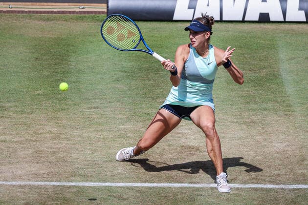 Belinda BENCIC SUI gewinnt das Halbfinale gegen Maria SAKKARI GRE und zieht es erste Spielerin in das Finale am Sonntag ein, bett1open WTA, Tennis Damen 500, Berlin, LTTC Rot-Weiß , 18.06.2022, Copyright: xClaudioxGärtnerx