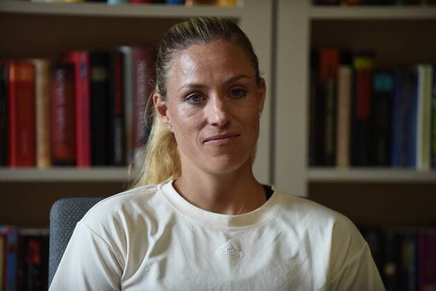 18.06.2022 Bad Homburg vor der Höhe, Kurpark WTA, Tennis Damen 250 Bad Homburg Open Tennisprofi Angelique Kerber bei der Pressekonferenz emspor, DFL regulations prohibit any use of photographs as image sequences and or quasi-video
