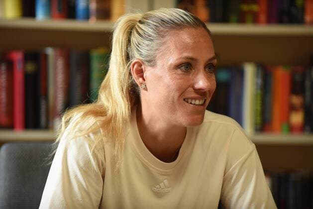 18.06.2022 Bad Homburg vor der Höhe, Kurpark WTA, Tennis Damen 250 Bad Homburg Open Tennisprofi Angelique Kerber bei der Pressekonferenz emspor, DFL regulations prohibit any use of photographs as image sequences and or quasi-video