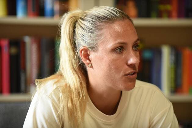 18.06.2022 Bad Homburg vor der Höhe, Kurpark WTA, Tennis Damen 250 Bad Homburg Open Tennisprofi Angelique Kerber bei der Pressekonferenz emspor, DFL regulations prohibit any use of photographs as image sequences and or quasi-video