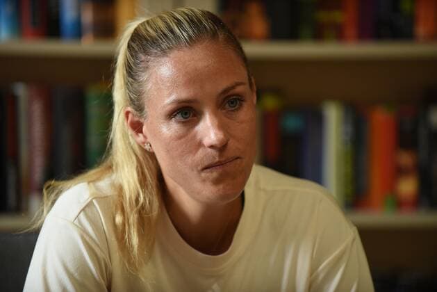 18.06.2022 Bad Homburg vor der Höhe, Kurpark WTA, Tennis Damen 250 Bad Homburg Open Tennisprofi Angelique Kerber bei der Pressekonferenz emspor, DFL regulations prohibit any use of photographs as image sequences and or quasi-video