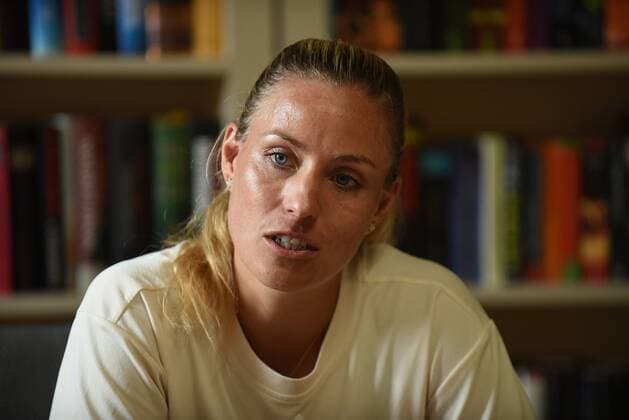 18.06.2022 Bad Homburg vor der Höhe, Kurpark WTA, Tennis Damen 250 Bad Homburg Open Tennisprofi Angelique Kerber bei der Pressekonferenz emspor, DFL regulations prohibit any use of photographs as image sequences and or quasi-video