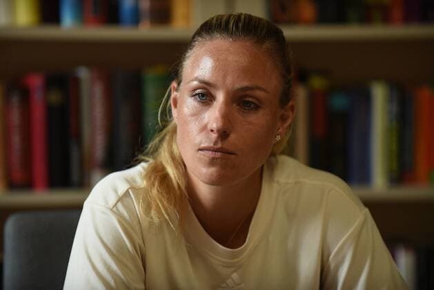 18.06.2022 Bad Homburg vor der Höhe, Kurpark WTA, Tennis Damen 250 Bad Homburg Open Tennisprofi Angelique Kerber bei der Pressekonferenz emspor, DFL regulations prohibit any use of photographs as image sequences and or quasi-video