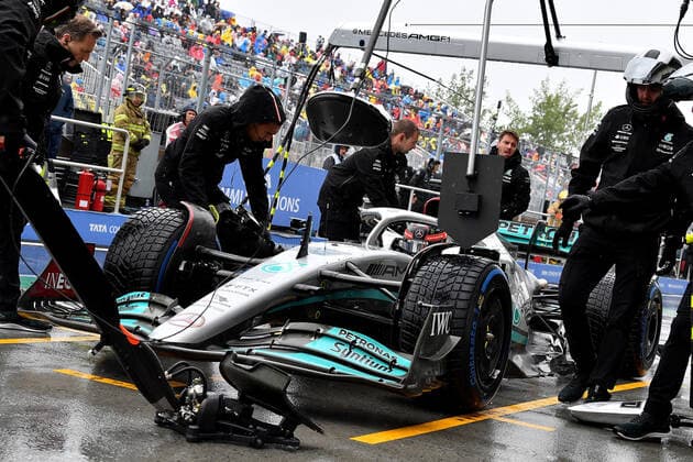 18.06.2022, Circuit Gilles-Villeneuve, Montreal, FORMULA 1 AWS GRAND PRIX DU CANADA 2022 , im Bild George Russell (GBR), Mercedes-AMG Petronas Formula One Team (Foto EU-Images) Montreal Circuit Gilles-Villeneuve Quebec Kanada