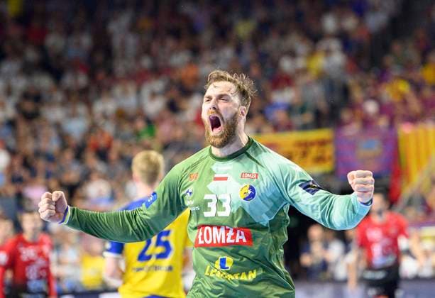 Sport Bilder des Tages Jubel Torwart Andreas WOLFF (Kielce), Handball Champions League Final Four, Halbfinale, Telekom Veszprem HC vs. Lomza Vive Kielce, am 18.06.2022 in Koeln Deutschland. Â