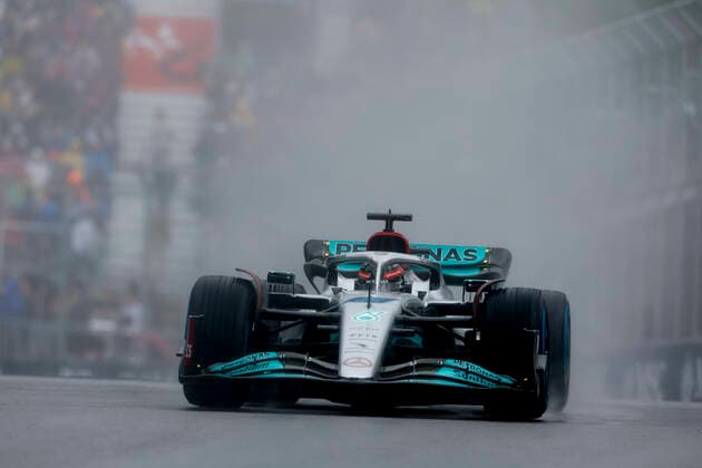 63 George Russell (GBR, Mercedes-AMG Petronas F1 Team), F1 Grand Prix of Canada at Circuit Gilles-Villeneuve on June 18, 2022 in Montreal, Canada. (Photo by HOCH ZWEI) Montreal Canada