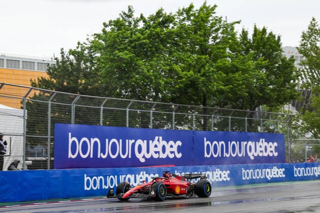 16 LECLERC Charles (mco), Scuderia Ferrari F1-75, action during the Formula 1 AWS Grand Prix du Canada 2022, 9th round of the 2022 FIA Formula One World Championship, WM, Weltmeisterschaft on the Circuit Gilles Villeneuve, from June 17 to 19, 2022 in Montreal, Canada - F1 - CANADIAN GRAND PRIX 2022 DPPI Panoramic  20220618_G00D1715