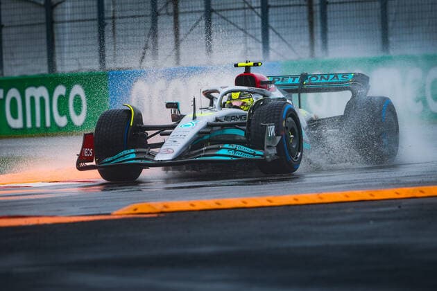 44 HAMILTON Lewis (gbr), Mercedes AMG F1 Team W13, action during the Formula 1 AWS Grand Prix du Canada 2022, 9th round of the 2022 FIA Formula One World Championship, WM, Weltmeisterschaft on the Circuit Gilles Villeneuve, from June 17 to 19, 2022 in Montreal, Canada - F1 - CANADIAN GRAND PRIX 2022 DPPI Panoramic  00122022__V2_4006