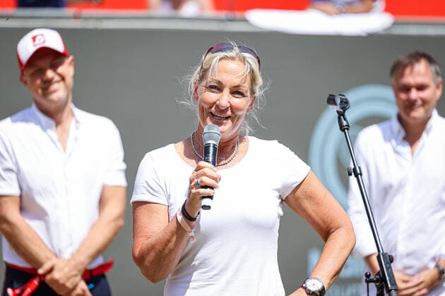 Barbara Rittner (Turnierdirektorin bett1open), bett1open WTA, Tennis Damen 500, Berlin, LTTC Rot-Weiß , 19.06.2022, Copyright: xClaudioxGärtnerx