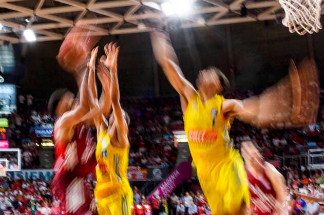GER, easy credit BBl, Finale Spiel 4, FC Bayern Muenchen Basketball vs. Alba Berlin 19.06.2022, Audi Dome, Muenchen, GER, easy credit BBl, Finale Spiel 4, FC Bayern Muenchen Basketball vs. Alba Berlin, im Bild feature, verwischt, unscharf *** GER, easy credit BBl, final game 4, FC Bayern Muenchen Basketball vs Alba Berlin 19 06 2022, Audi Dome, Munich, GER, easy credit BBl, final game 4, FC Bayern Muenchen Basketball vs Alba Berlin, in picture feature, blurred, out of focus nordphotoxGmbHx xStraubmeier nph00004