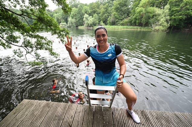 Sport Bilder des Tages 2022 WTA, Tennis Damen bett1open , Berlin Ons Jabeur (TUN)