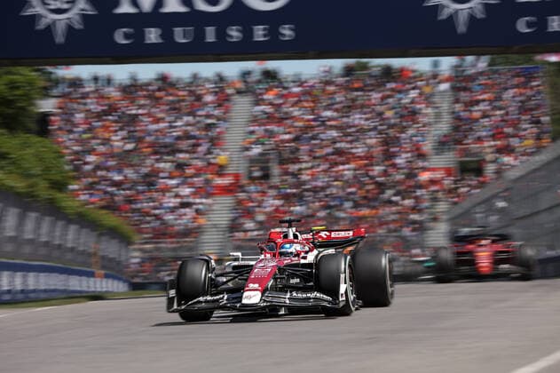 77 BOTTAS Valtteri (fin), Alfa Romeo F1 Team ORLEN C42, action during the Formula 1 AWS Grand Prix du Canada 2022, 9th round of the 2022 FIA Formula One World Championship, WM, Weltmeisterschaft on the Circuit Gilles Villeneuve, from June 17 to 19, 2022 in Montreal, Canada - F1 - CANADIAN GRAND PRIX 2022 - RACE DPPI Panoramic  AV6_8407