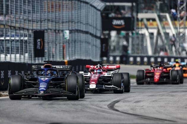 23 ALBON Alexander (tha), Williams Racing FW44, action during the Formula 1 AWS Grand Prix du Canada 2022, 9th round of the 2022 FIA Formula One World Championship, WM, Weltmeisterschaft on the Circuit Gilles Villeneuve, from June 17 to 19, 2022 in Montreal, Canada - F1 - CANADIAN GRAND PRIX 2022 - RACE DPPI Panoramic  GOOD4101