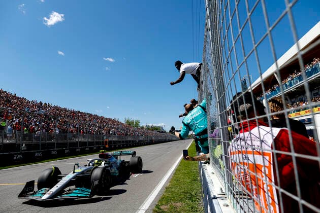 44 Lewis Hamilton (GBR, Mercedes-AMG Petronas F1 Team), F1 Grand Prix of Canada at Circuit Gilles-Villeneuve on June 19, 2022 in Montreal, Canada. (Photo by HOCH ZWEI) Montreal Canada