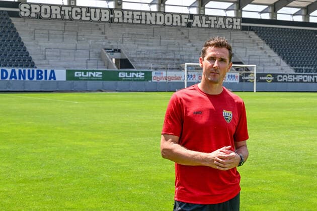 Sport Themen der Woche KW25 Sport Bilder des Tages SOCCER - BL, Altach, presentation Klose ALTACH,AUSTRIA,20.JUN.22 - SOCCER - ADMIRAL Bundesliga, SCR Altach, presentation new head coach Miroslav Klose, press conference, PK, Pressekonferenz Image shows head coach Miroslav Klose (Altach).  GEPAxpictures xOliverxLerch