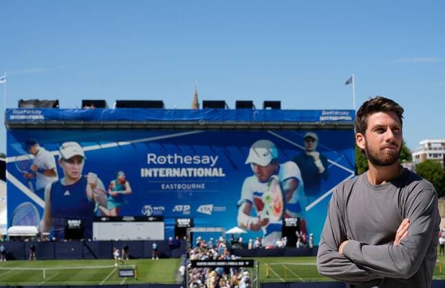 Mandatory Credit: Photo by Dave Shopland Shutterstock (12992812cd) Great Britain s Cameron Norrie who is seeded Number One Rothesay International Eastbourne, Tennis, Devonshire Park, Eastbourne, UK - 20 Jun 2022 Rothesay International Eastbourne, Tennis, Devonshire Park, Eastbourne, UK - 20 Jun 2022  Copyright: xDavexShopland Shutterstockx 12992812cd
