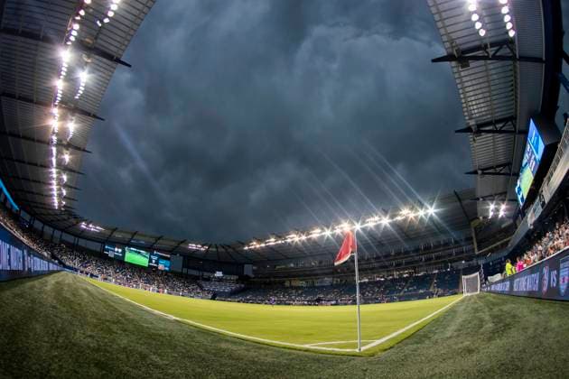 KANSAS CITY, KS - JUNE 11: Interior view of Children™s Mercy Park during the match between the KC Current and Gotham FC on Saturday, June 11, 2022 in Kansas City, KS. (Photo by Nick Tre. Smith Icon Sportswire) SOCCER: JUN 11 NWSL - NJ NY Gotham FC at Kansas City Current Icon2206110013